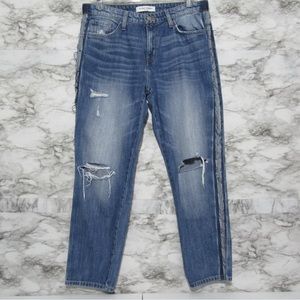 Flying Monkey Platinum Distressed Denim Jeans Size 29